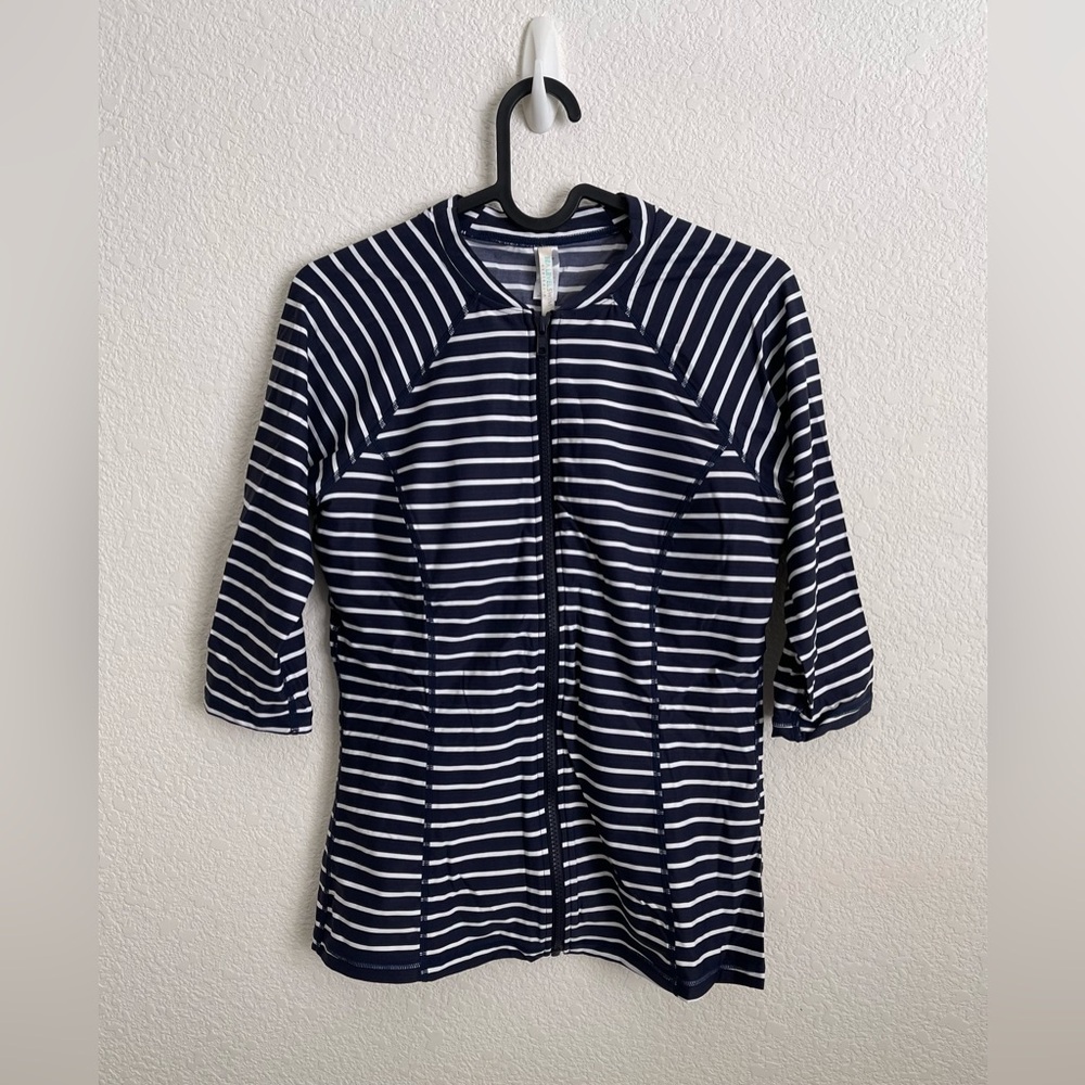 💃 SEA LEVEL AUSTRALIA Chamarel 3/4 Sleeve Multi-Fit Rash Vest Swim Size 10 NWT